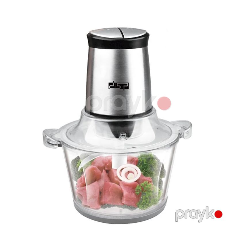 Mətbəx Üçün Şüşə Qablı Elektrikli Doğrayıcı 1,5L Tutuma Malik Peşəkar DSP Gümüş Qida Doğrayıcısı 1,5L DSP 400W — Blenderlər, xırdalayanlar və mikserlər, Bakı (2)