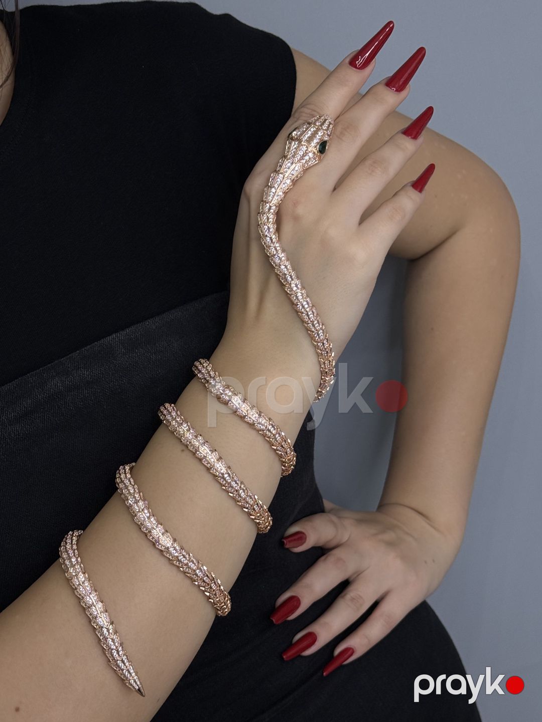 Boyunbağı qadınlar üçün Snake BVL, paslanmayan polad — Mallar, Bakı (2)