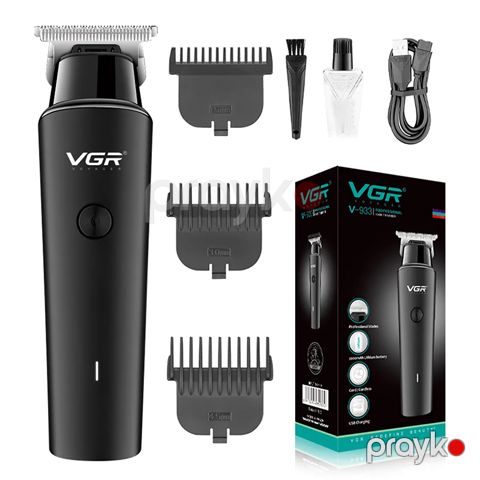 VGR V-933 Professional USB Şarj Edilən Saç Təraş Maşını Kişilər üçün Elektrik Simsiz Trimmer — Bakı