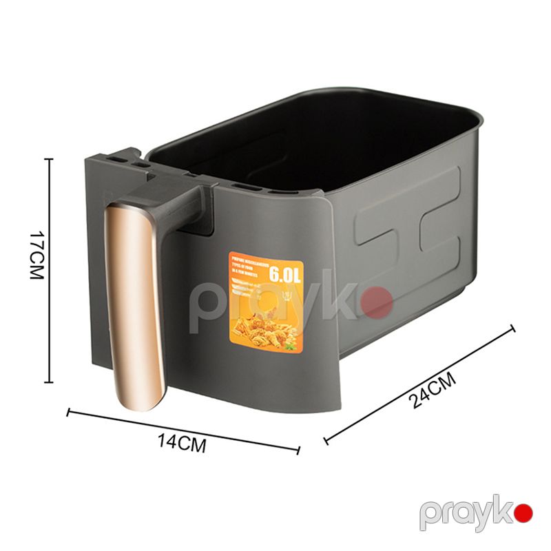 8-i 1 Arada RAF 12 Letrlik Professional Hava Fritözü 2800W Gücündə İki Tavalı Peşəkar Yapışmaz Air Fryer 6L+6L Qızardılmış Toyuq Çipsləri Bişirən — Digər mətbəx texnikası, Bakı (7)