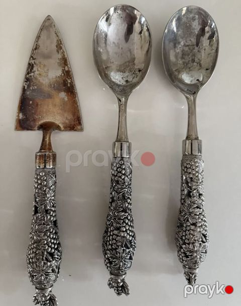 Üzüm salxımı və yarpaq ornamentli dekorativ dəst: 1 ədəd tort/pasta — Bakı