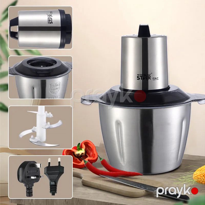 Wınnıng Star ST-5507 Elektrikli Çoxfunksiyalı Tərəvəz Doğrayıcı 3L — Blenderlər, xırdalayanlar və mikserlər, Bakı (3)