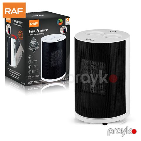 RAF R.1187 1800W Gücündə Qızdırıcı Ev Otaqları Üçün Rahat Elektrikli Mini Fan Ağ Rengli Premium Otaq İsidici — Bakı
