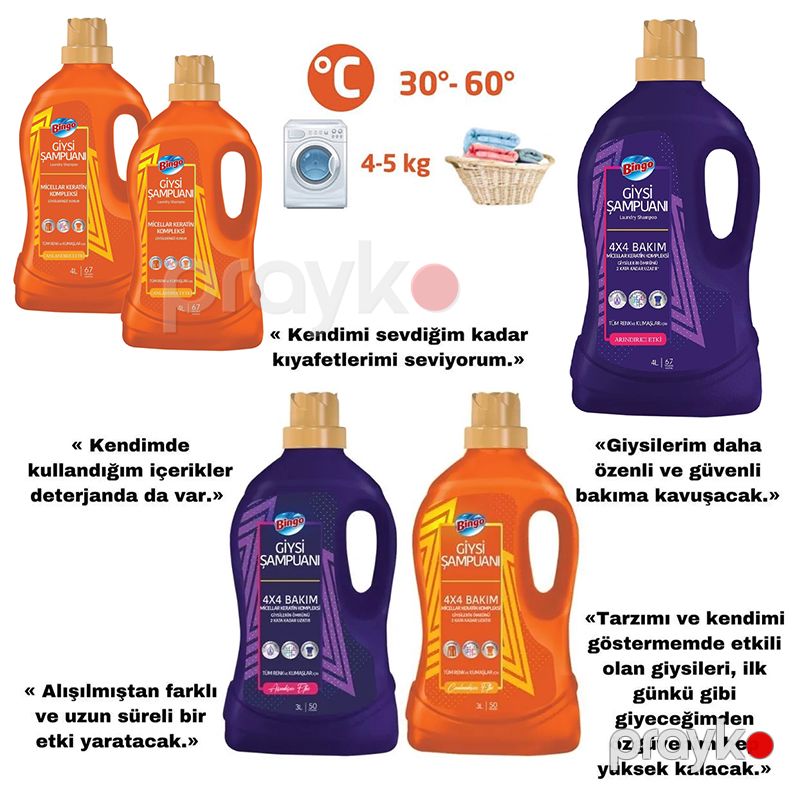 Bingo Arındırıcı&canlandırıcı Giysi Şampuanı Bıngo Gıysı Sampuanı 4LT Canladırıcı Etkı Bingo Giysi Şampuanı 1 Ədəd — Mallar, Bakı (5)