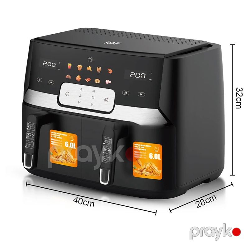 RAF R.5272 Böyük Tutuma Malik Hava Fritözü 12L Elektrikli Fritöz 3400W Peşəkar Fritöz — Digər mətbəx texnikası, Bakı (3)