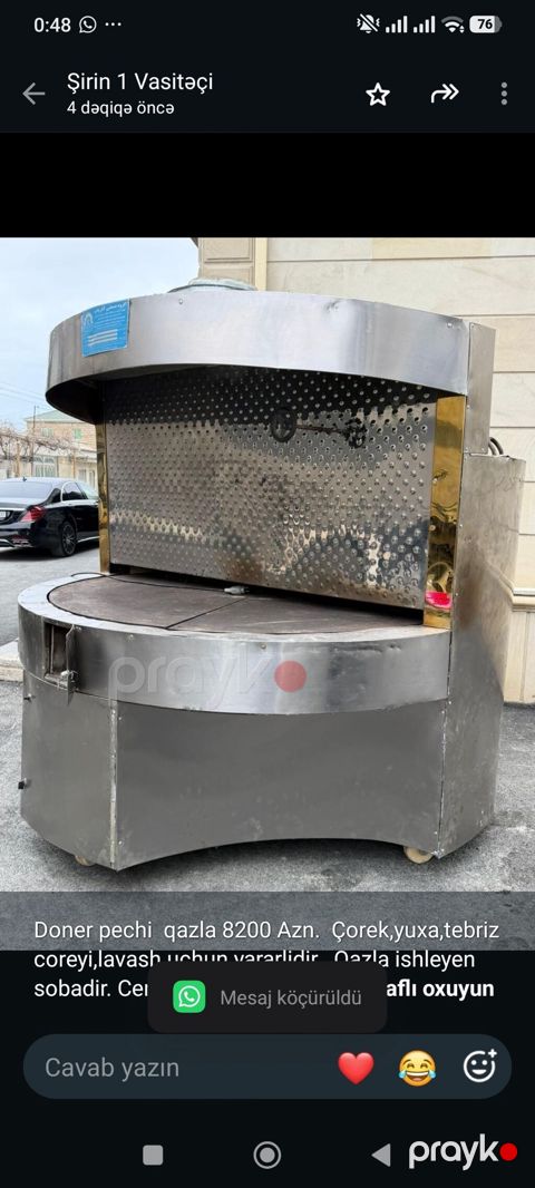 Doner pechi qazla 8200 Azn. Çorek,yuxa,tebriz coreyi,lavash uchun — Bakı