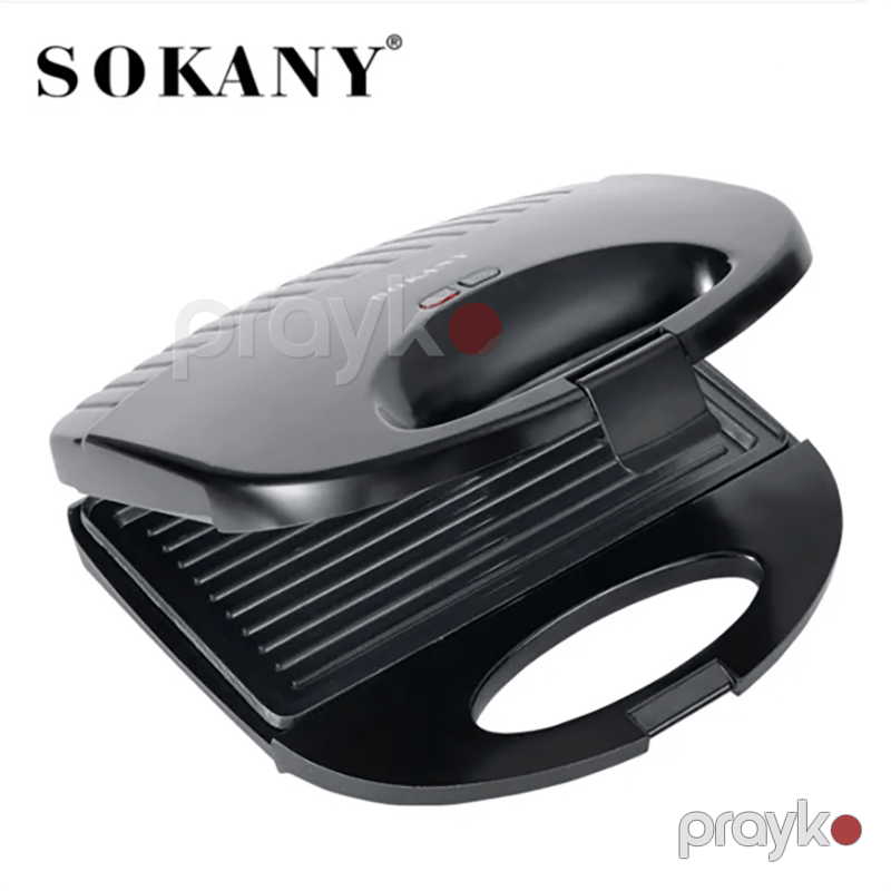 Sokany Elektrikli Qril Sendvic Maşını SK-116 Xüsusi Yapışmayan Örtüklü Profesionnal Termostat Nəzarətli Toster Grill Maker Sandwich Maker — Toster və vaflyasıcı, Bakı (6)