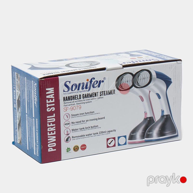 Sonifer SF-9079 Buxarlı Ütü Əl Paltar Buxarlayıcısı Şaquli Elektrikli Buxarlı Ütü Pink Buxar Ütüsü Dəsti — Ev texnikası, Bakı (4)