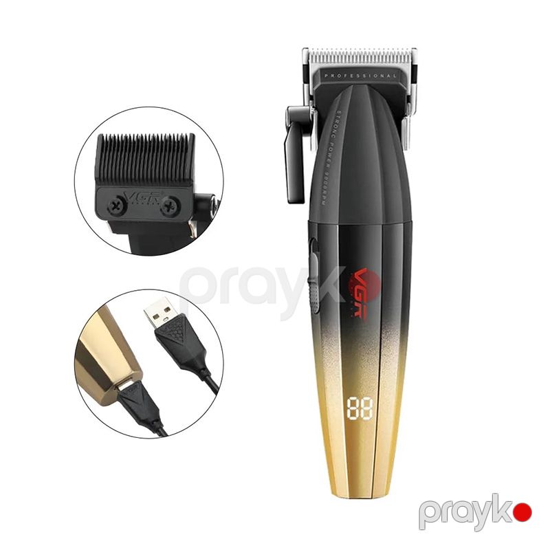 VGR V-003 Professional Kişilər Üçün Trimmer Elektrikli Saç Saqqal Təraş Maşını Ülgüc — Usturalar, trimmerler və epilyatorlar, Bakı (3)