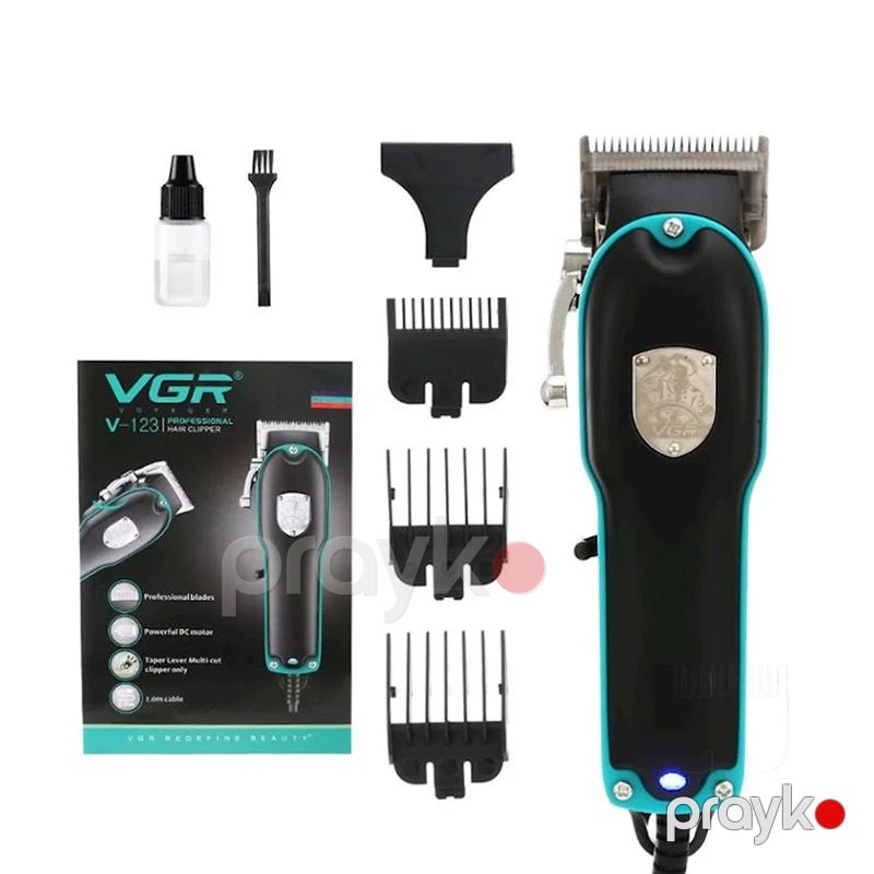 VGR V-123 Professional Kabelli Saç Təraş Maşını Tənzimlənən Uzunluqlu Yüksək Güclü Trimmer — Usturalar, trimmerler və epilyatorlar, Bakı (2)