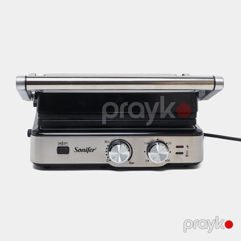 Sonıfer SF-6152 Çoxfunksiyalı Elektrikli Toster Qril Sandviç Biftek İzgaralar Hazırlayıcı Toster İkitərəfli Qızdırılabilən Toster 2000W — Toster və vaflyasıcı, Bakı (3)