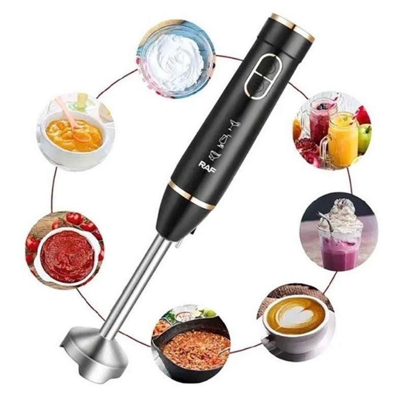 RAF R368B 4-ü 1 Arada Blender Dəsti 800W Gücündə Mikser Seti Portativ RAF Əl Blender Dəsti 15000rpm — Blenderlər, xırdalayanlar və mikserlər, Bakı (4)