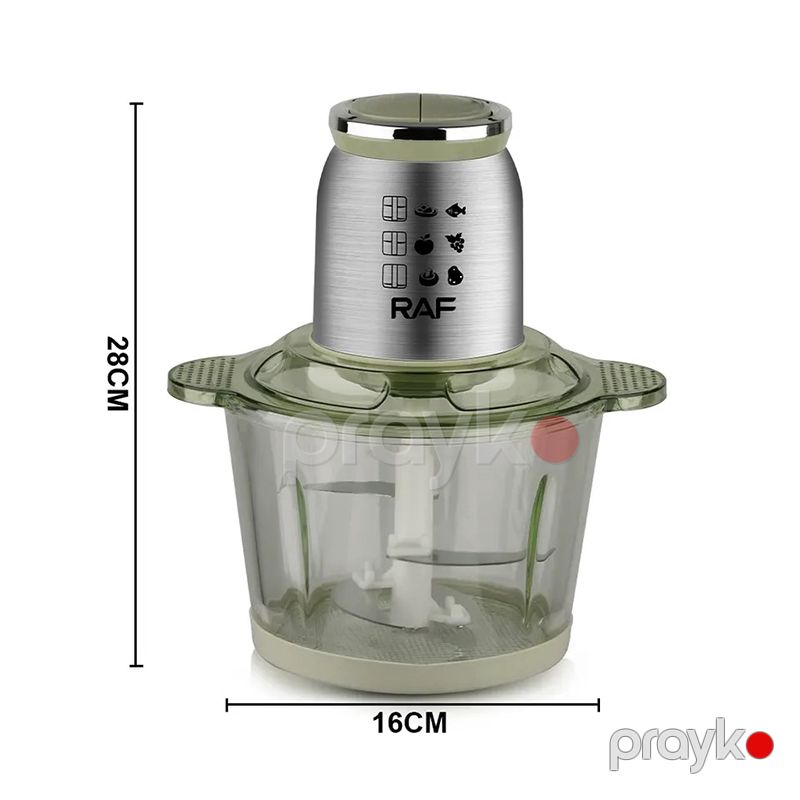 Böyük Tutuma Sahib RAF Elektrikli Blender 800W Qida Prosessoru R.7001 Çoxfunksiyalı Tərəvəz Doğrayan 3L — Blenderlər, xırdalayanlar və mikserlər, Bakı (6)