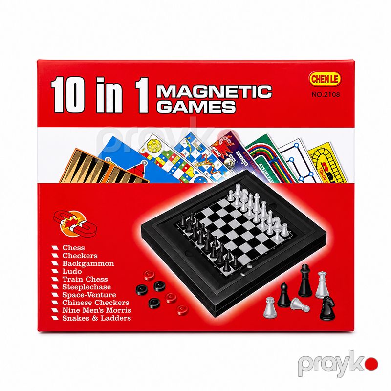 10 in 1 Magnetic Games – 10-u 1-də Maqnitli Stolüstü Oyun Dəsti — İdman, hobi, istirahət, Bakı (2)