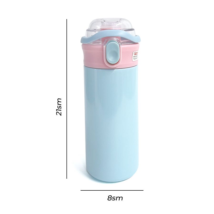 Uşaqlar üçün Termos 480ml 304 Paslanmayan Polad Termos 2D Karikatur Sticker ilə 4-5 saat — Termos və termoş, Bakı (7)