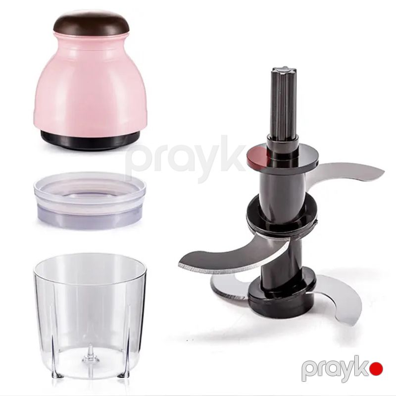 Çoxfunksiyalı Protativ Tərəvəz Doğrayıcısı 600Ml Tutum Güclü Uşaq Qida Kəsici Stand Mikser Tərəvəz Ət Doğrayıcı — Blenderlər, xırdalayanlar və mikserlər, Bakı (4)