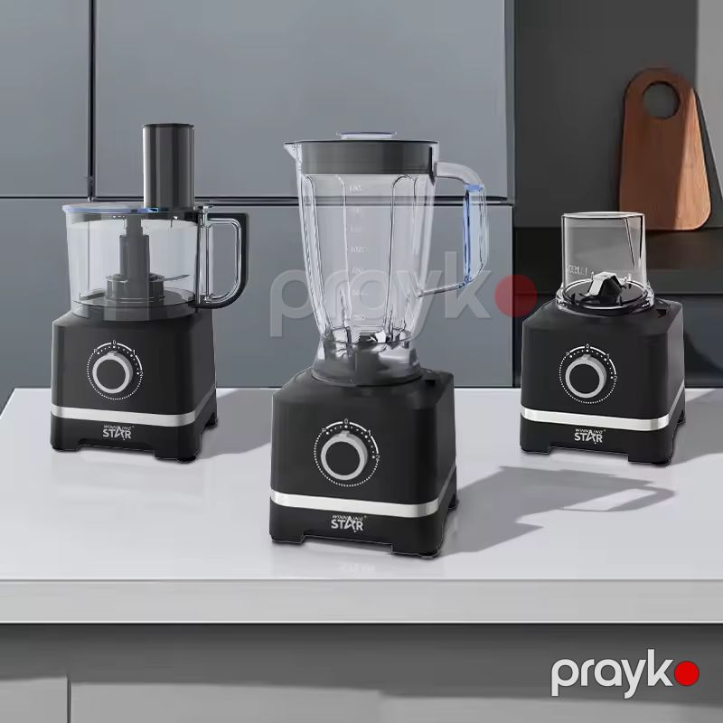 Wınnıng Star ST-5537 Çoxfunksiyalı Blender 3-ü 1 Arada Üyüdücü Blender 600W Gücündə — Blenderlər, xırdalayanlar və mikserlər, Bakı (2)