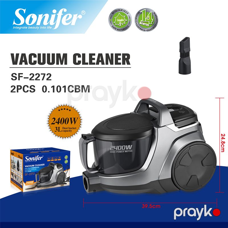 Sonifer SF-2272 Torbasız Tozsoran 2400W 24KPa Elektrikli süpürge Hepa filtre 3L Tozsoran — Tozsoran, Bakı (6)