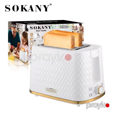 Sokany SK-034 Elektrikli Mini Toster Portativ İki Dilimli Toster 780W — Bakı