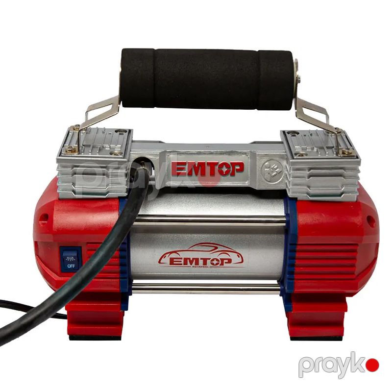 Avtomobil Kompressoru Emtop 12V Qırmızı EAAC4501 Hava Kompressoru — Ehtiyat hissələri və aksesuarlar, Bakı (4)