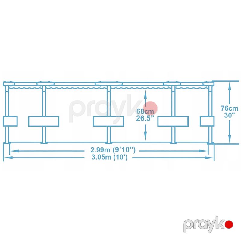 İntex 26700 Prism Frame Hovuz 305 76 sm — Hovuzlar, Bakı (2)
