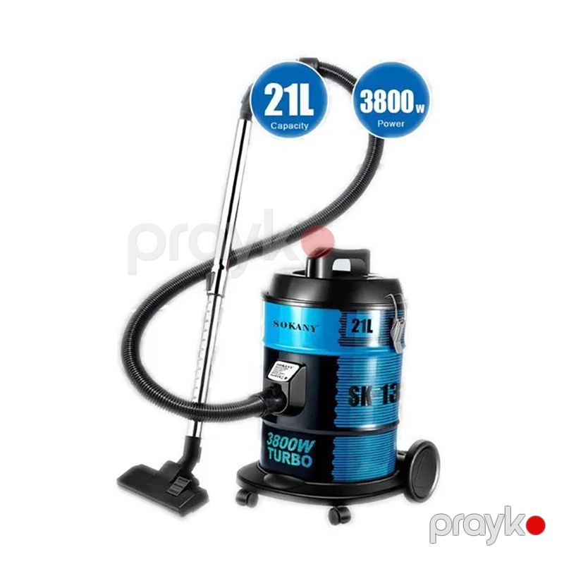 Tozsoran Sokany SK-13021 Mavi 3800 Vatt Gücündə Barabanlı Döşəmə Tozsoranı Elektrikli Tozsoran Vacuum Cleaner — Tozsoran, Bakı (6)