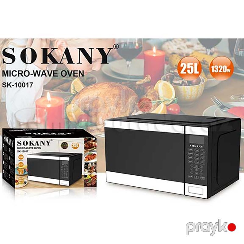 Sokany SK-10017 Çoxfunksiyalı Elektrikli Mikrodalğalı Soba Qızdırıcı 1320W — Mikrodalğalı sobalar, Bakı (3)