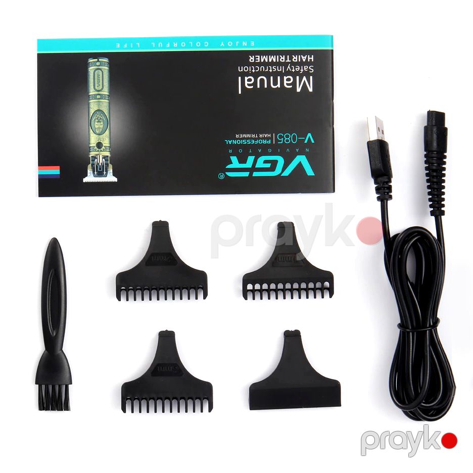Professional Trimmer VGR V-085 Metal Gold Üzqırxan VGR V-085 Saç Kəsən — Usturalar, trimmerler və epilyatorlar, Bakı (5)