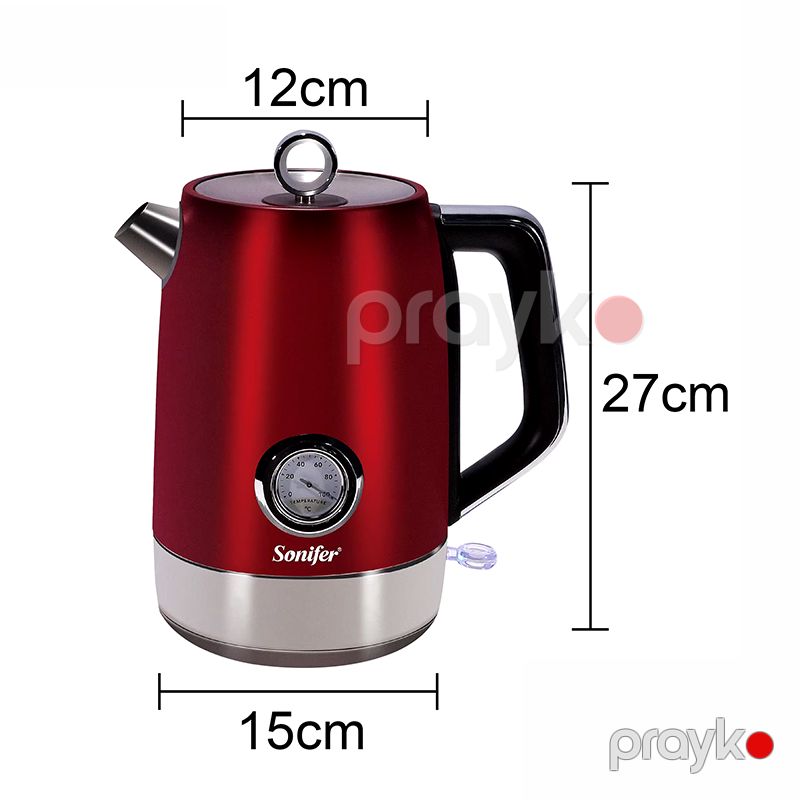 Sonıfer SF-2086 Çoxfunksiyalı Elektrikli Çaydan Paslanmaz Polad Elektrikli Çaydan Kettle 2200 W — Elektrik çaydanları və termoslar, Bakı (3)