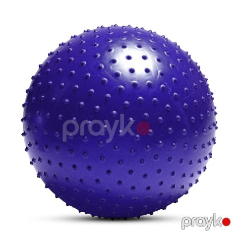 Masaj Funksiyalı Tikanlı Yoga Pilates Aerobik Gimnastika Topu 75 sm 150Kq Daşıma Qabilliyətinə Malik Yoga Plates Topu — Bakı
