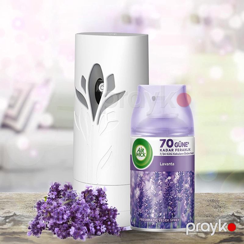 Air Wick Lavanta Oda Sprey 250 ml Reckitt Air Wick Freshmatic Lavanta Yedek Sprey — Mallar, Bakı (2)