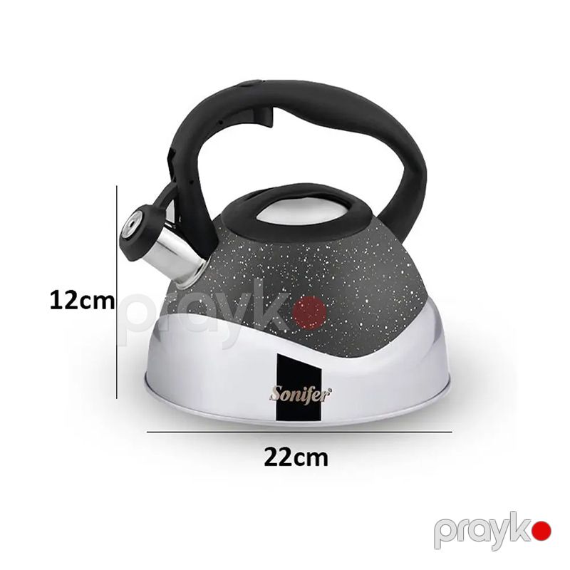 Sonifer SF-2510 Yüksək Keyfiyyətli Çaydan Paslanmaz Polad Qranit Çaydan Tutum 3L — Çaynikler və qəhvə qabları, Bakı (3)