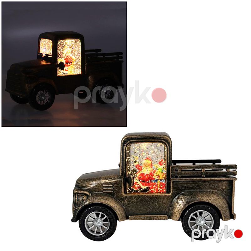 Şaxta Baba Maşnı Retro Yük Maşını Qar Kürəsi Fənəri Mini Yük Maşını Traktor Santa Klaus LED Yük maşını BB 252-10 — Mallar, Bakı (3)