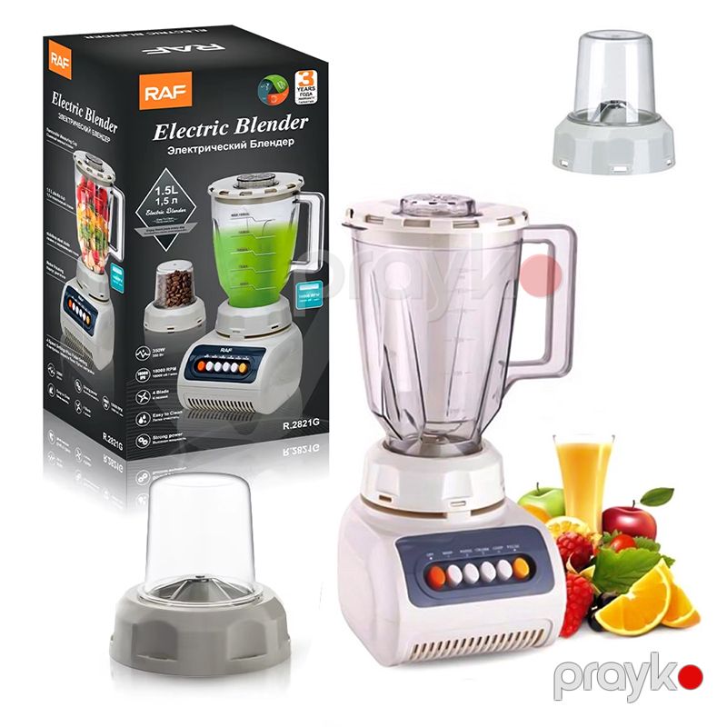 2-si 1-də Altı düyməli 1.5L Çoxfunksiyalı Elektrik Blender Üyüdücü Başlıqlı Smoothie Blender RAF R.2821G Mikser — Blenderlər, xırdalayanlar və mikserlər, Bakı (3)