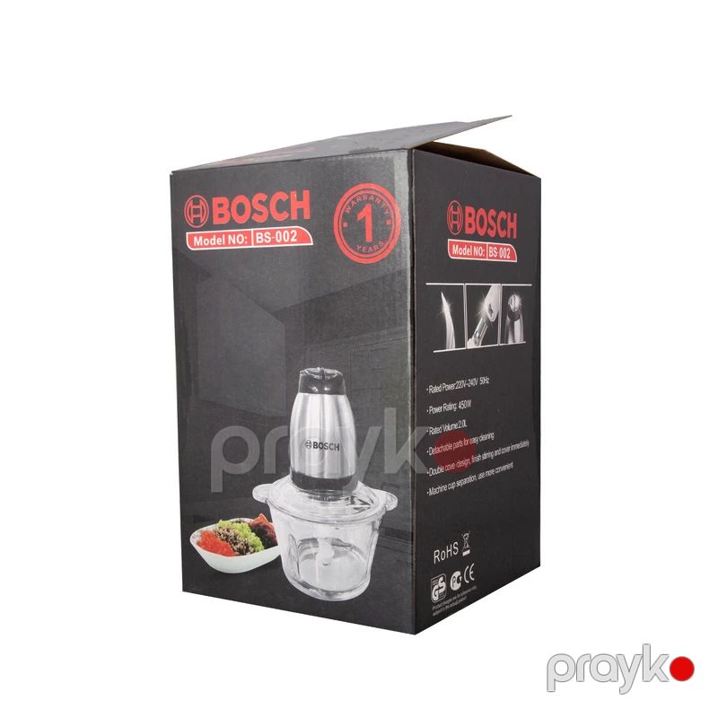 Yüksək Tezlikli Bosch Qida Parçalayıcı BS-002 Şüşə Dograyıcı Böyük Tutumlu Ətçəkən Blender Bosch Elektrikli Doğrayıcı — Blenderlər, xırdalayanlar və mikserlər, Bakı (6)