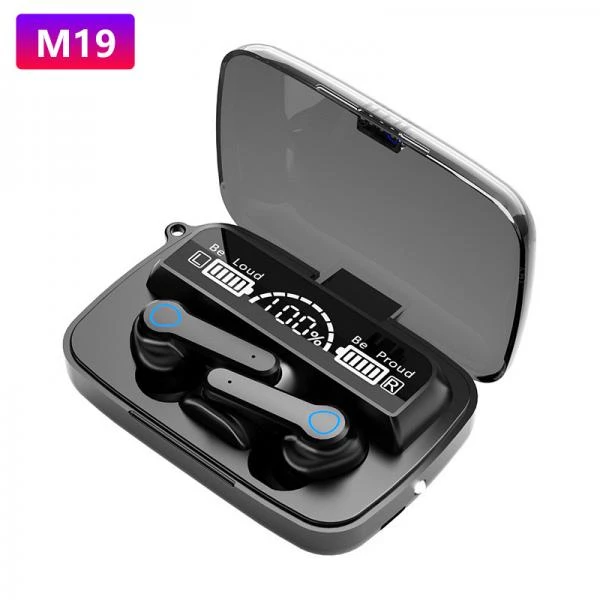 Powerbanklı və 9D HiFi səs effektli M19 TWS qulaqlıqlar — Bakı