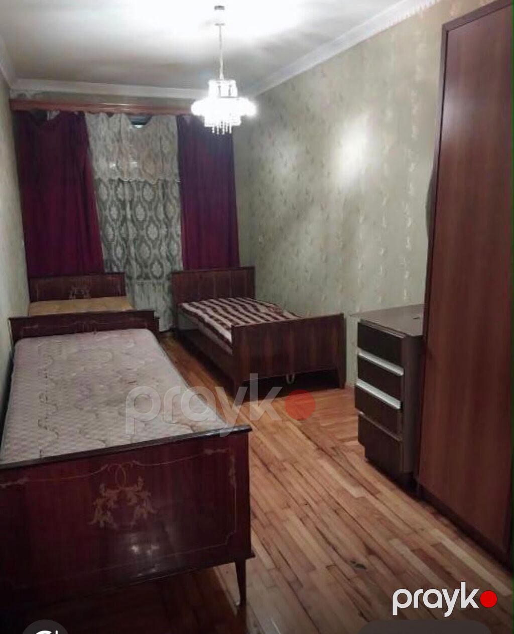 2 otağ köhnə tkli 60 m² inşaçılar .m mənzil təmirli əşyalı — Mənzil, Bakı (3)