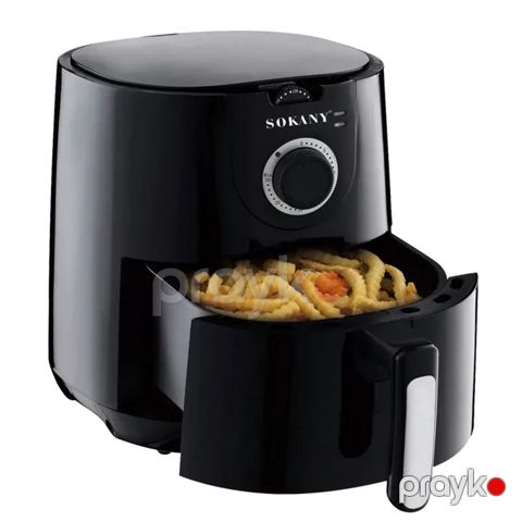 Üstün Keyfiyyətli Sokany Hava Fritözü 5l Tutuma Sahib Çoxfunksiyalı Air Fryer 1500W Gücündə Tənzimlənən Termostat Nəzarəti — Bakı