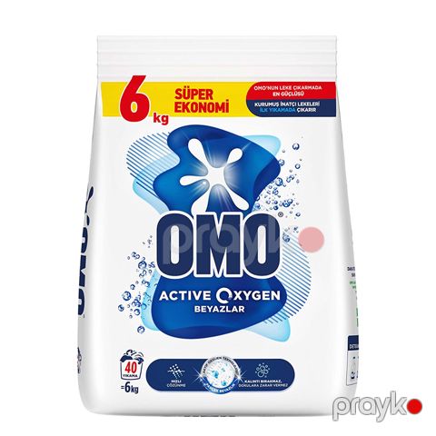Omo Actıve Oxygen 40 Yıkama 6 Kg Super Ekonomi Sık Yıkananlar Beyazlar Toz Deterjan 6kq Beyazlar — Bakı