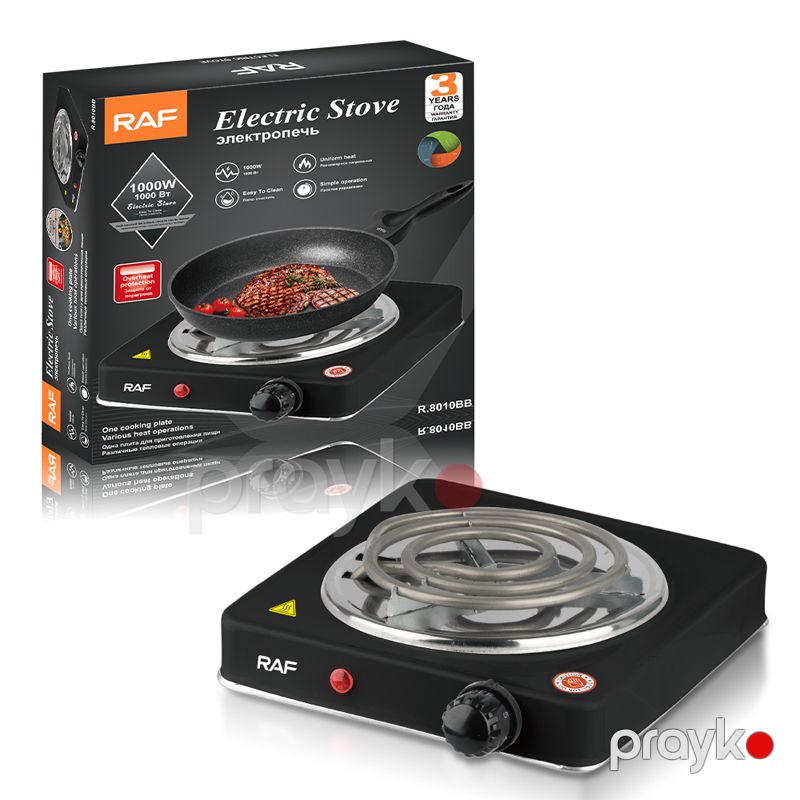 RAF R.8010BB Elektrikli Plitə Paslanmaz Polad Piltə Raf Elektrikli Qızdırıcı — Plitələr, Bakı (6)