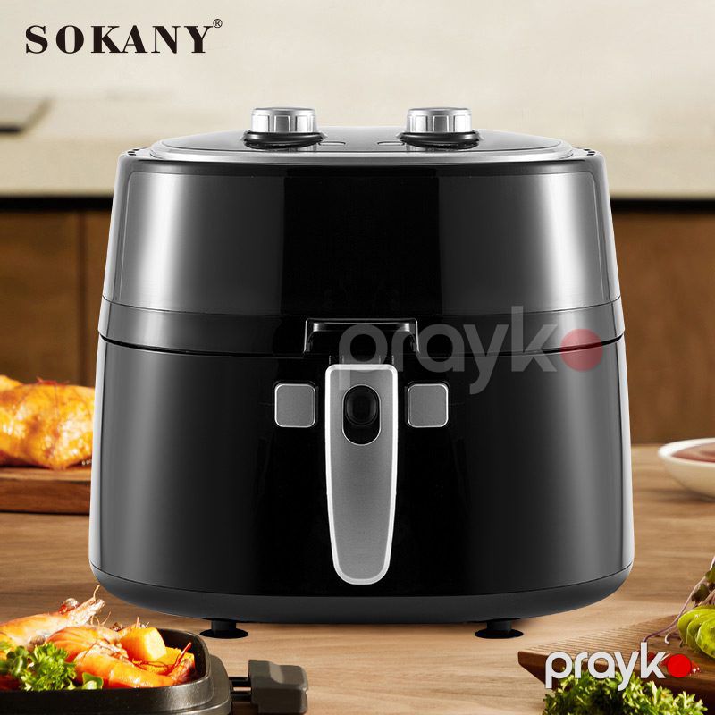 Elektrikli Sokany Hava Fritözü Yağsız Bişirmə Texnologiyası 1800W 8 Litr Tutumlu 220V — Digər mətbəx texnikası, Bakı (2)