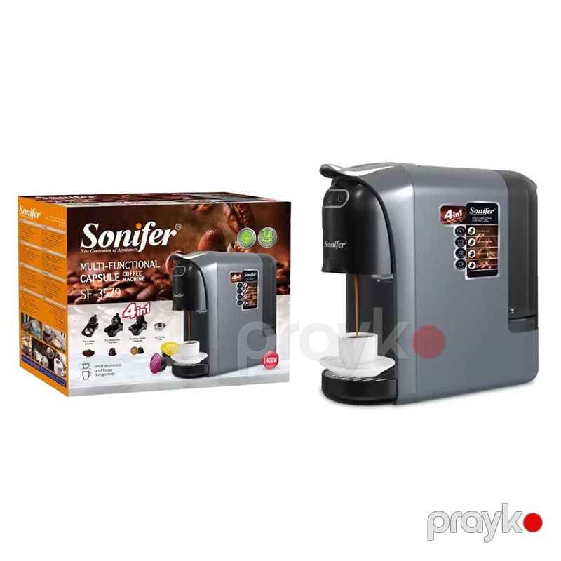 Sonifer SF-3579 Çoxfunksiyalı Kapsul Qəhvə Maşını, 4-ü 1-də Yüksək Təzyiqli Kofe Aparatı 19bar Qəhvə maşını — Digər mətbəx texnikası, Bakı (3)