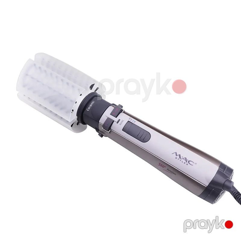 Peşəkar Mac Styler 3-ü 1-də Saç Qurutma Feni Avtomatik Fırlanma Özəlliyi ilə Saç Düşləşdirici Saç Hamarlaşdırıcı İsti Fırça Başlıq — Fən, Bakı (6)