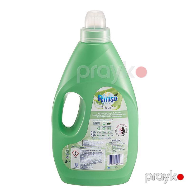Rinso Sıvı Aloe Vera Renkliler 3 L Renkli Kıyafetlere Özel Sıvı Bakım Deterjanı 3L — Mallar, Bakı (2)