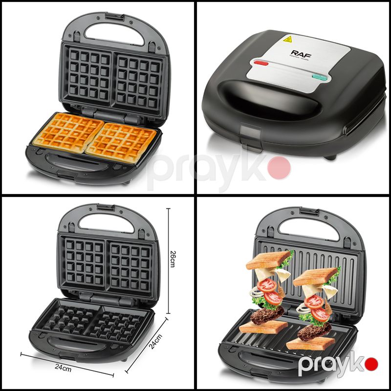 7-si 1 Arada Toster Dəsti R.2691 RAF Toster Seti 750W Sandwich Maker 7 Plitəli Nabor Toster Sendviç Hazırlayıcısı — Toster və vaflyasıcı, Bakı (6)