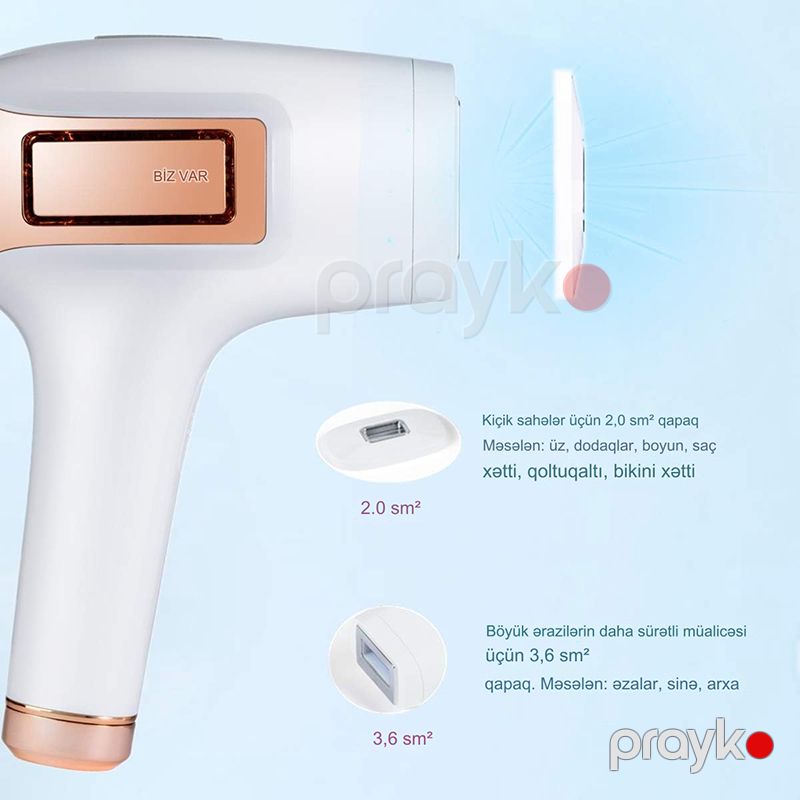 Tumakou Effektiv Daimi IPL Epilyasiyası Professional Intense Pulsed Light (IPL) Üz və Bədən Daimi IPL Epilyasiya Cihazı 500.000 İşıq İmpuls — Usturalar, trimmerler və epilyatorlar, Bakı (3)