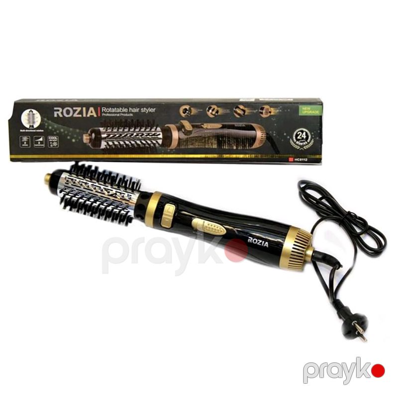Rozia Elektrikli Fırça Fen Professional 1000W Gücündə Güclü Hava Feni Fırlanan Fırça Başlığı İlə 360° — Fən, Bakı (7)