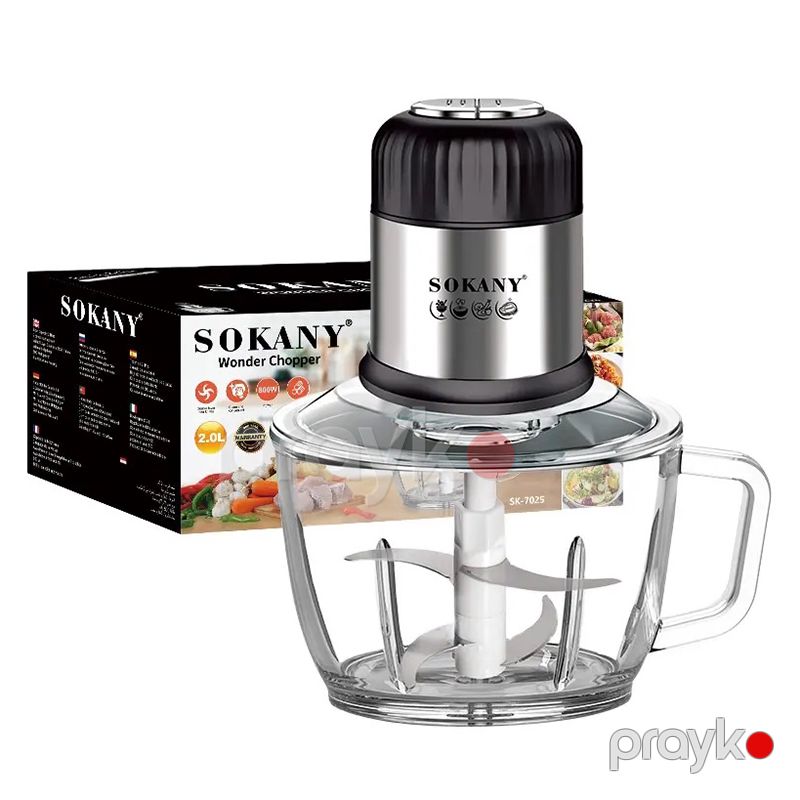 Çoxfunksiyalı Sokany Elektrikli Blender 800W İki Sürət Ayarlı Güclü Ət Çəkən Maşın Yüksək Səmərəli Qida Doğrayıcısı — Blenderlər, xırdalayanlar və mikserlər, Bakı (5)
