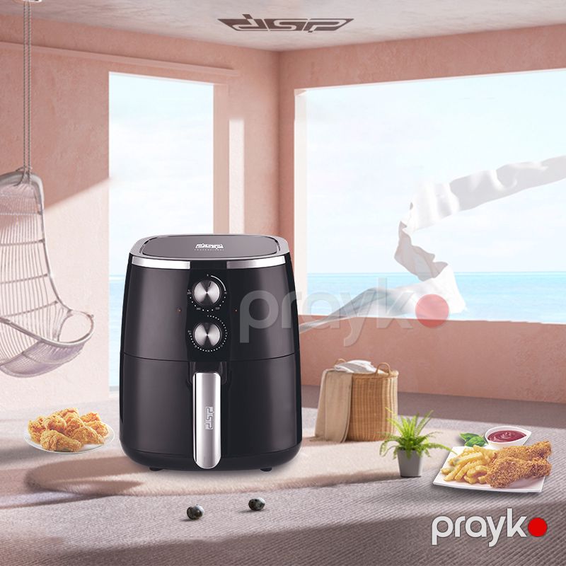 DSP Elektrikli Avtomatik Hava Fritözü 1500W Güclü Dairəvi Vizual İsti Qızardıcı Air Fryer 5.5L Tutuma Sahib Kvadrat Formalı Fritöz — Digər mətbəx texnikası, Bakı (6)