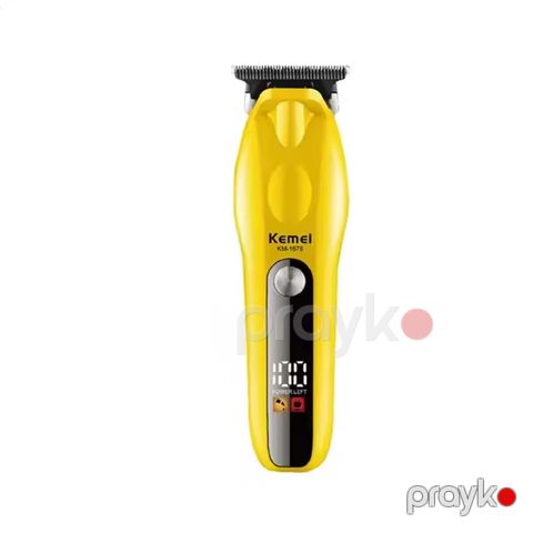 Kemeı Km-1678 - Trimmer Yüksək Güclü Professional Saç Kəsici LCD Ekranlı Simsiz Saç Kəsici — Bakı